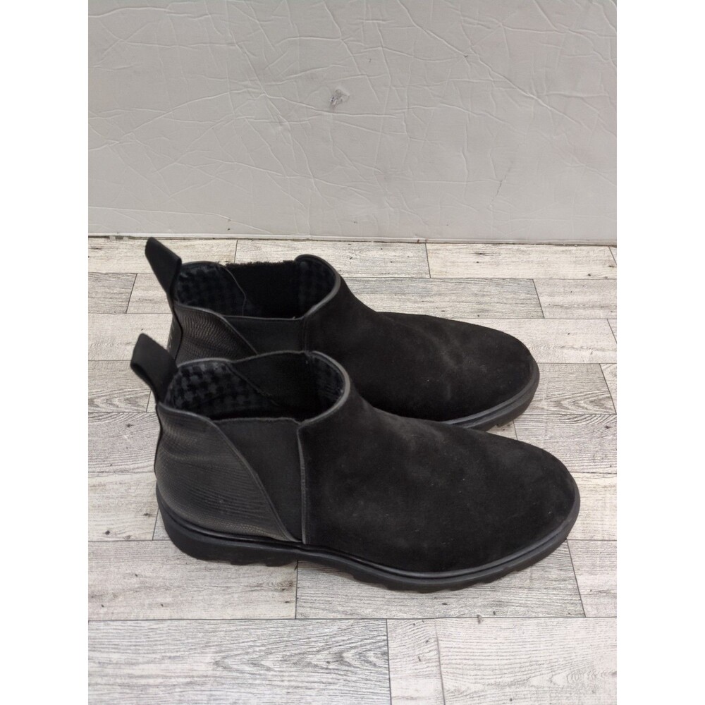 Black suede Karl Lagerfeld Chelsea boots Size 10 - Picture 2 of 9